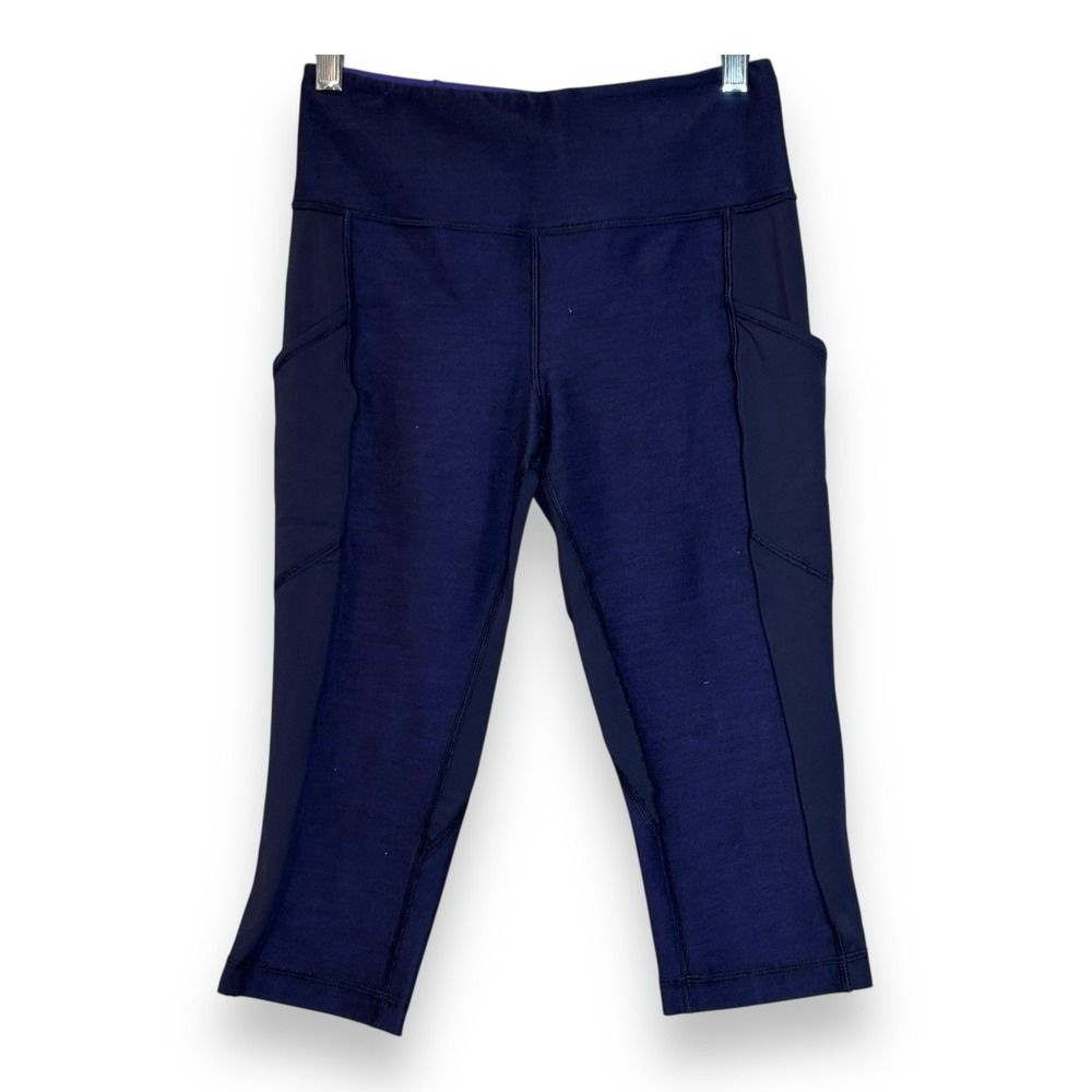 Lululemon Women's Fast‎ As Light Crop Emperor Blue Size 6 Stretch